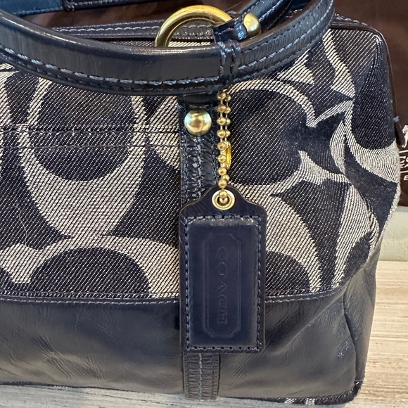 Coach Signature Denim Coach Barrel Bag - Picture 2 of 12